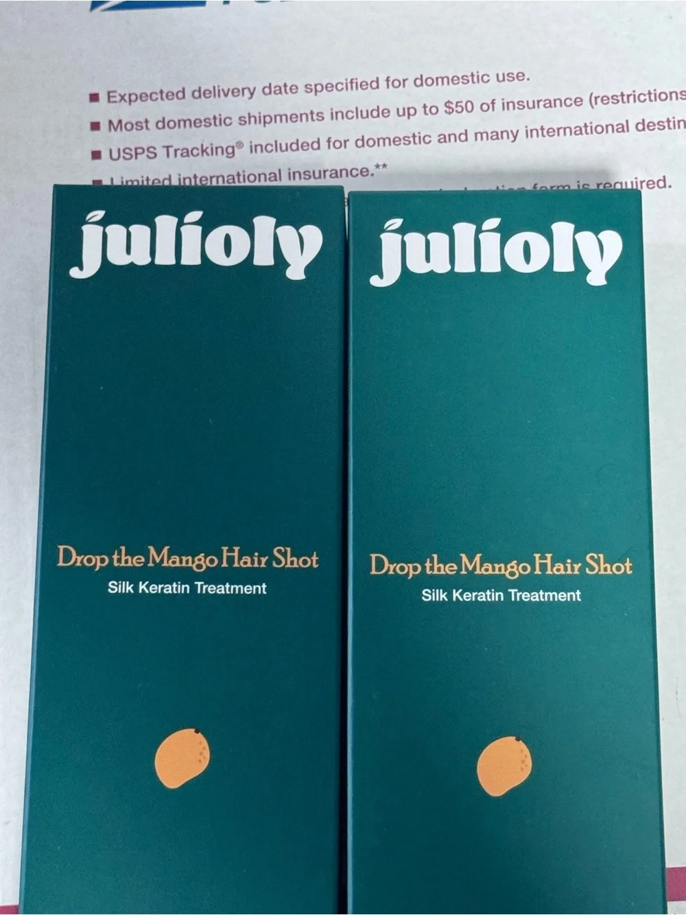 Julioly Drop the Mango Hair Shot - Teal Silk Keratin Treatment